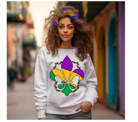 Fleur de Lis Mardi Gras