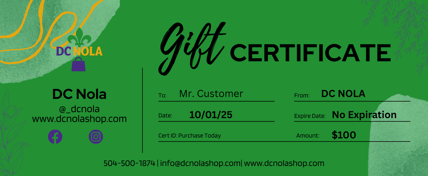 Gift Certificate