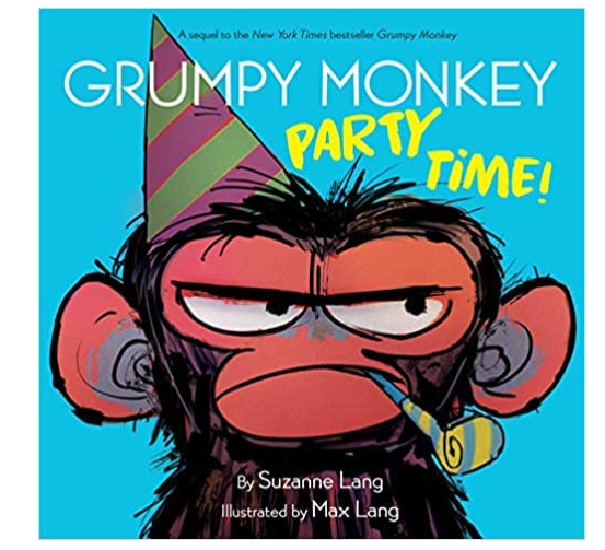 Grumpy Monkey 3 Books Set Grumpy Monkey, Monkey Party Time! & Grumpy Monkey Up All Night Hardcover by Suzanne Lang