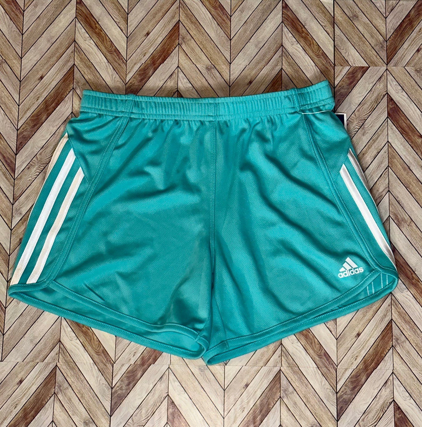 Girls' Adidas Stripe Mesh Shorts XL