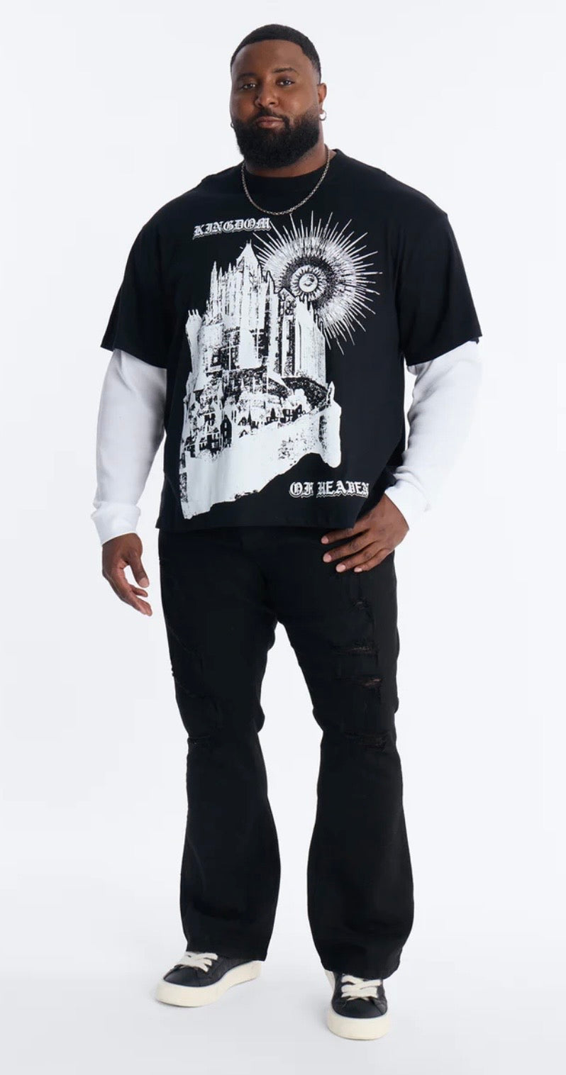 Kingdom of Heaven Long Sleeve Tee- Black S