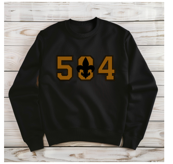 504 Black & Gold Sweatshirt