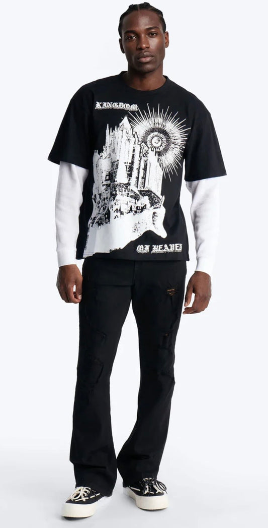 Kingdom of Heaven Long Sleeve Tee- Black S