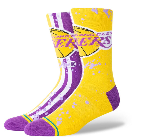 Stance Adult Los Angeles Lakers Overspray Socks