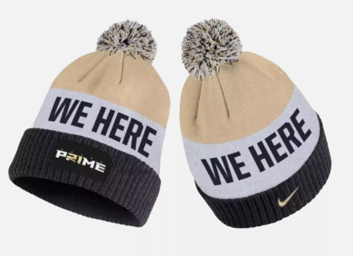 Nike Men's Colorado Buffaloes Black Striped Cuffed Prime Beanie