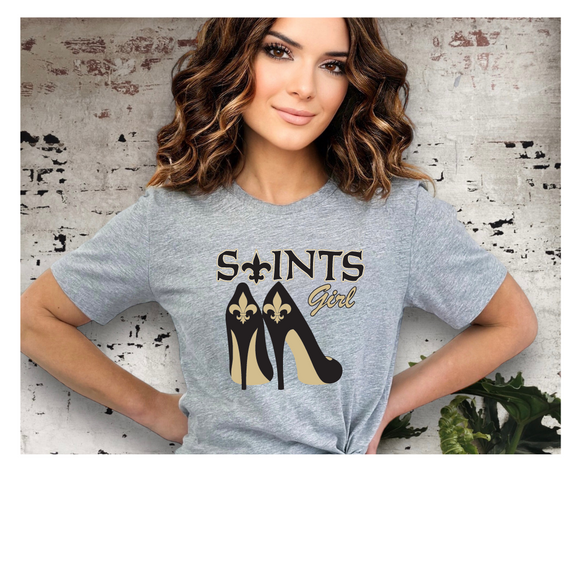 Saints Girl with Heels Tee-Shirt