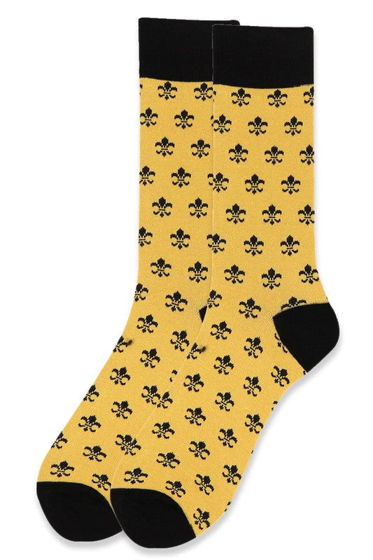 Fleur de Lis Socks