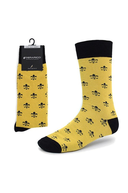 Fleur de Lis Socks