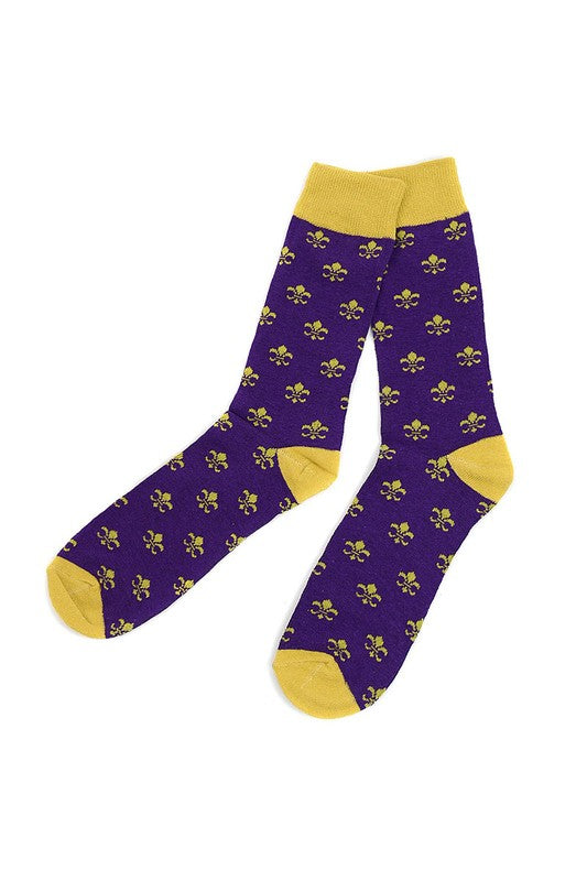 Fleur de Lis Socks