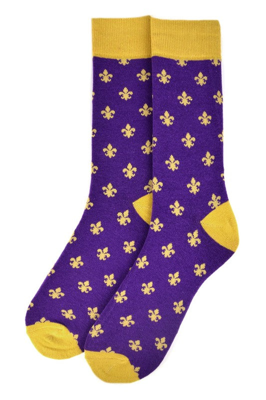 Fleur de Lis Socks