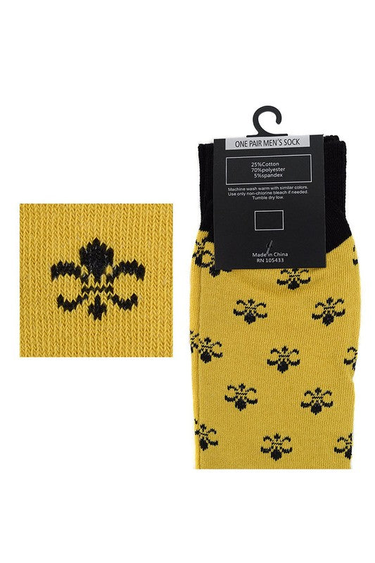 Fleur de Lis Socks