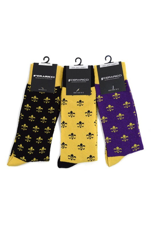 Fleur de Lis Socks