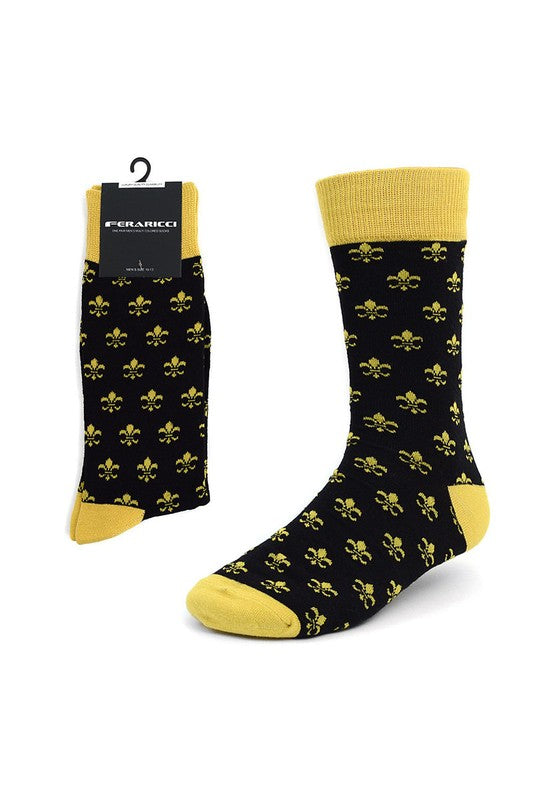 Fleur de Lis Socks