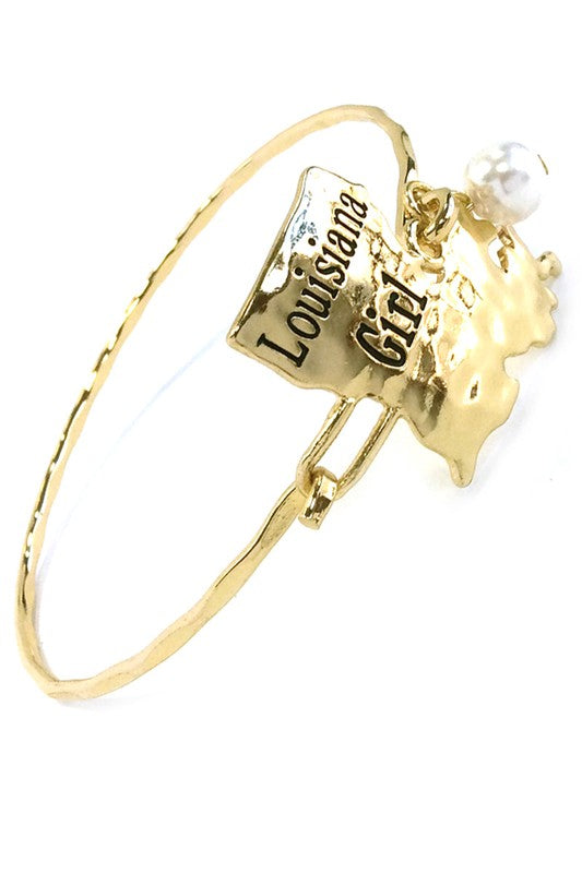Unique Gold Louisiana-themed Bracelet for Sale in Friendswood