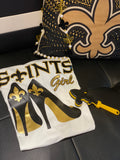 Saints Girl with Heels Tee-Shirt